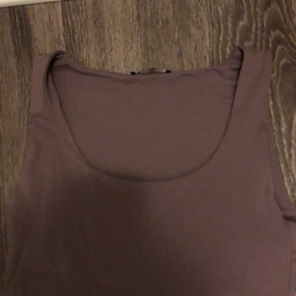 Zara Dusty Purple/Plum Tank Top - Size M - Stretchy & Chic! - Picture 3 of 5